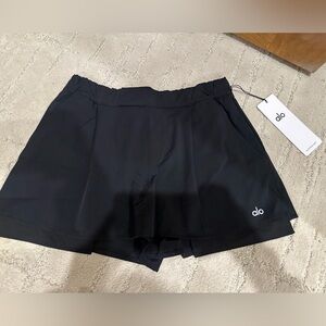 ALO Yoga Black Shorts with White Accents